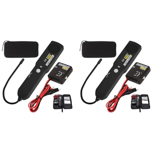 STHIRA® Circuit Tracer with Storage Bag Automotive Short Finder Ethernet Wire Tracker Network Cable Tester Portable Line for Miss Wiring Disorder Cable Open 2PCS STHIRA® Circuit Tracer with Storage Bag Automotive Short Finder Ethernet Wire Tracker Network Cable Tester Portable Line for Miss Wiring Disorder Cable Open 2PCS